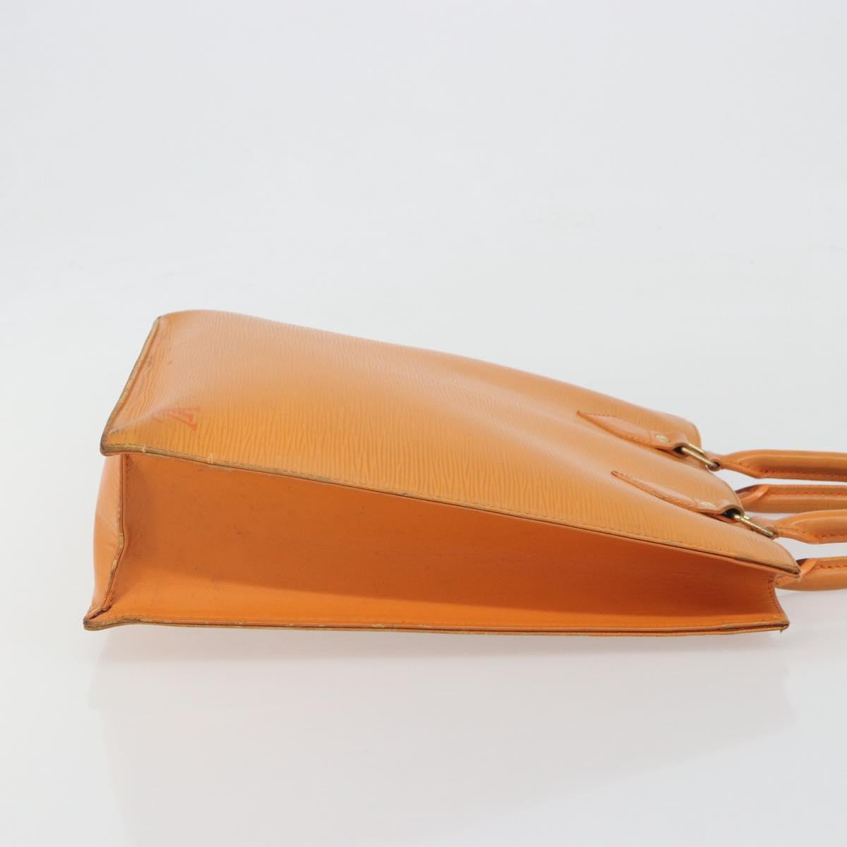 LOUIS VUITTON Epi Sac Plat PM Hand Bag Mandarin M5274H LV Auth BA14186