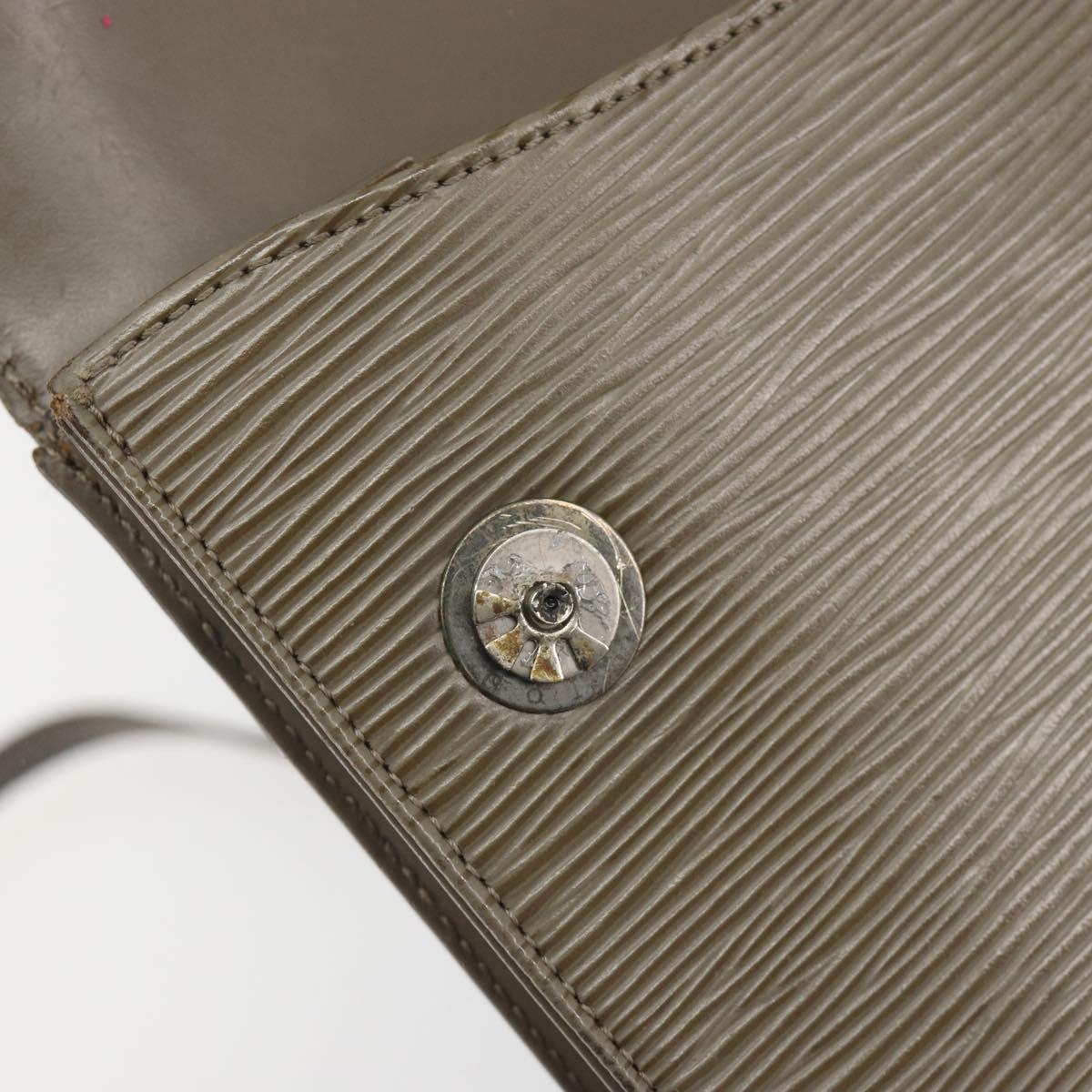 LOUIS VUITTON Epi Ramatuelle Shoulder Bag Gray Pepper M5247C LV Auth BA14187