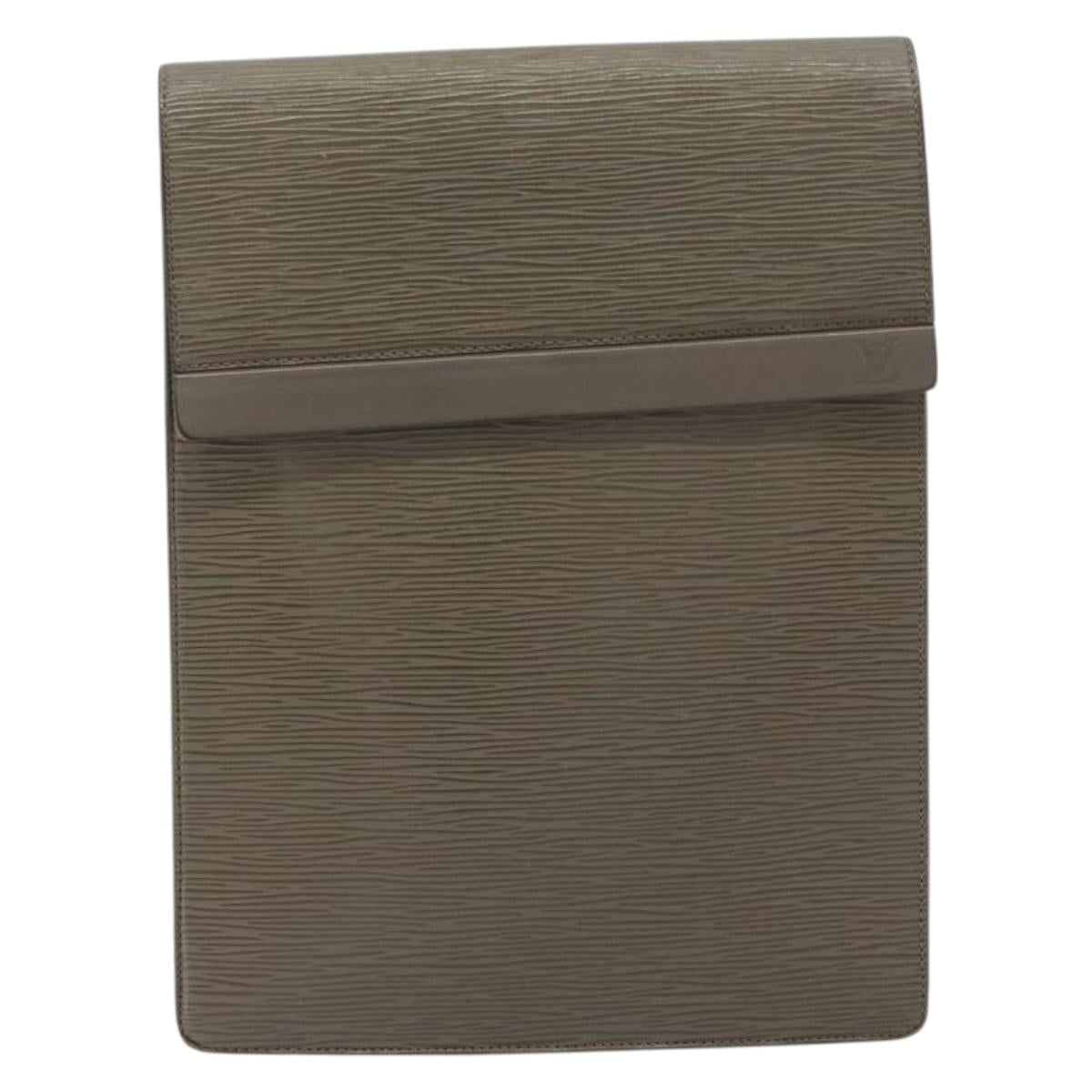 LOUIS VUITTON Epi Ramatuelle Shoulder Bag Gray Pepper M5247C LV Auth BA14187