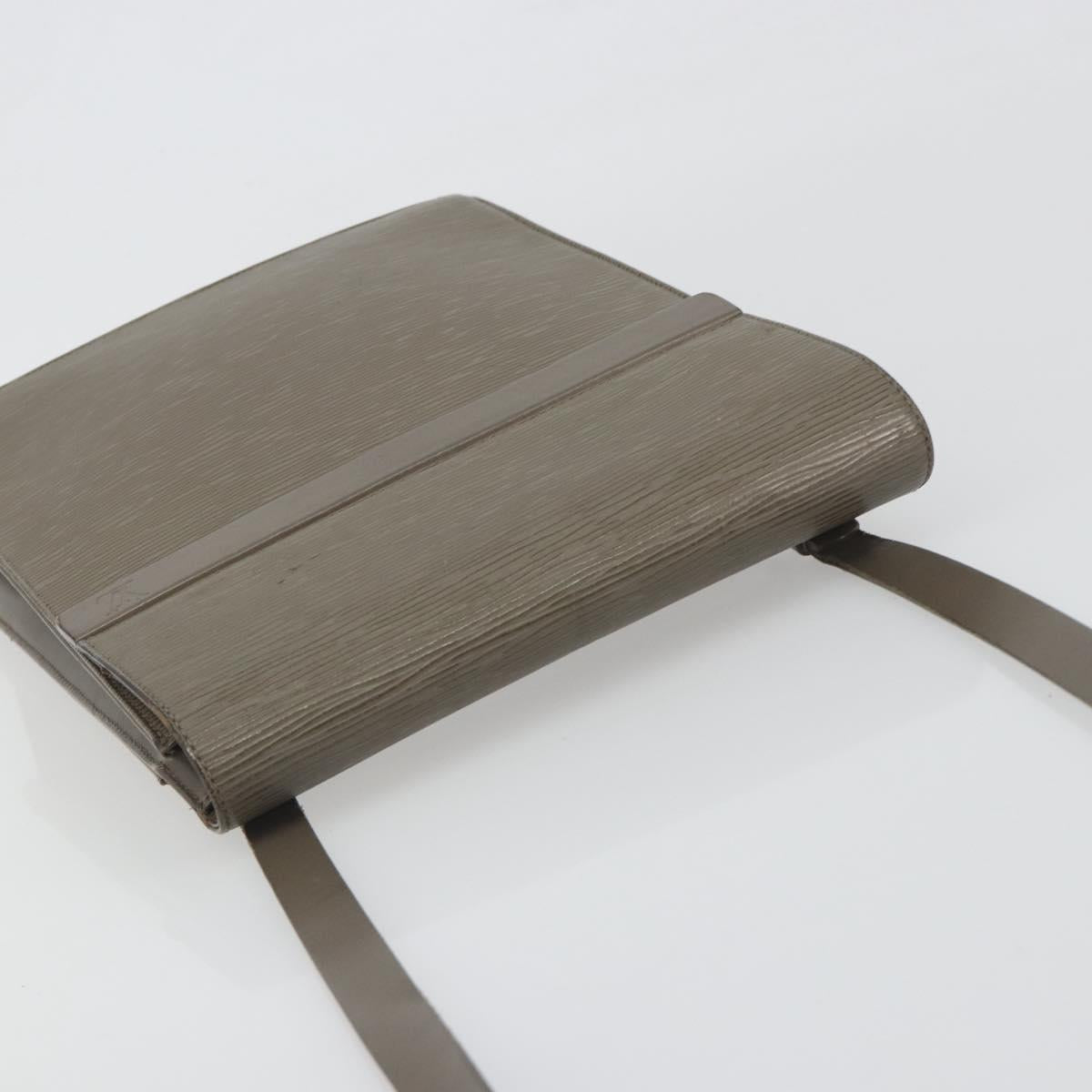 LOUIS VUITTON Epi Ramatuelle Shoulder Bag Gray Pepper M5247C LV Auth BA14187