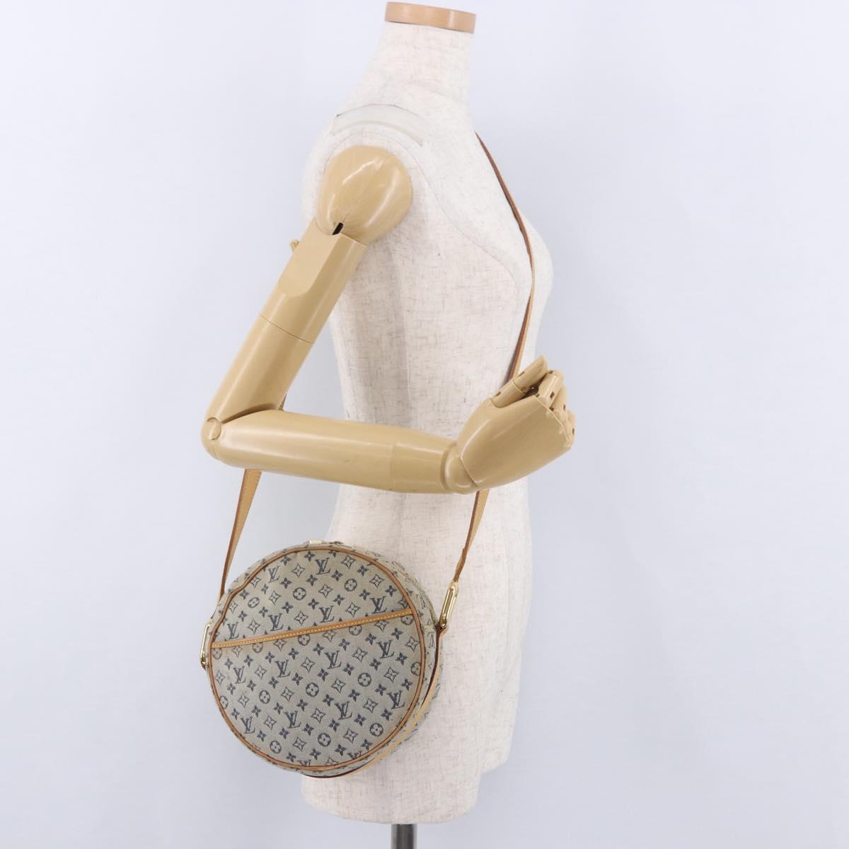 LOUIS VUITTON Monogram Mini Jeanne GM Shoulder Bag Blue M92000 LV Auth BA14188