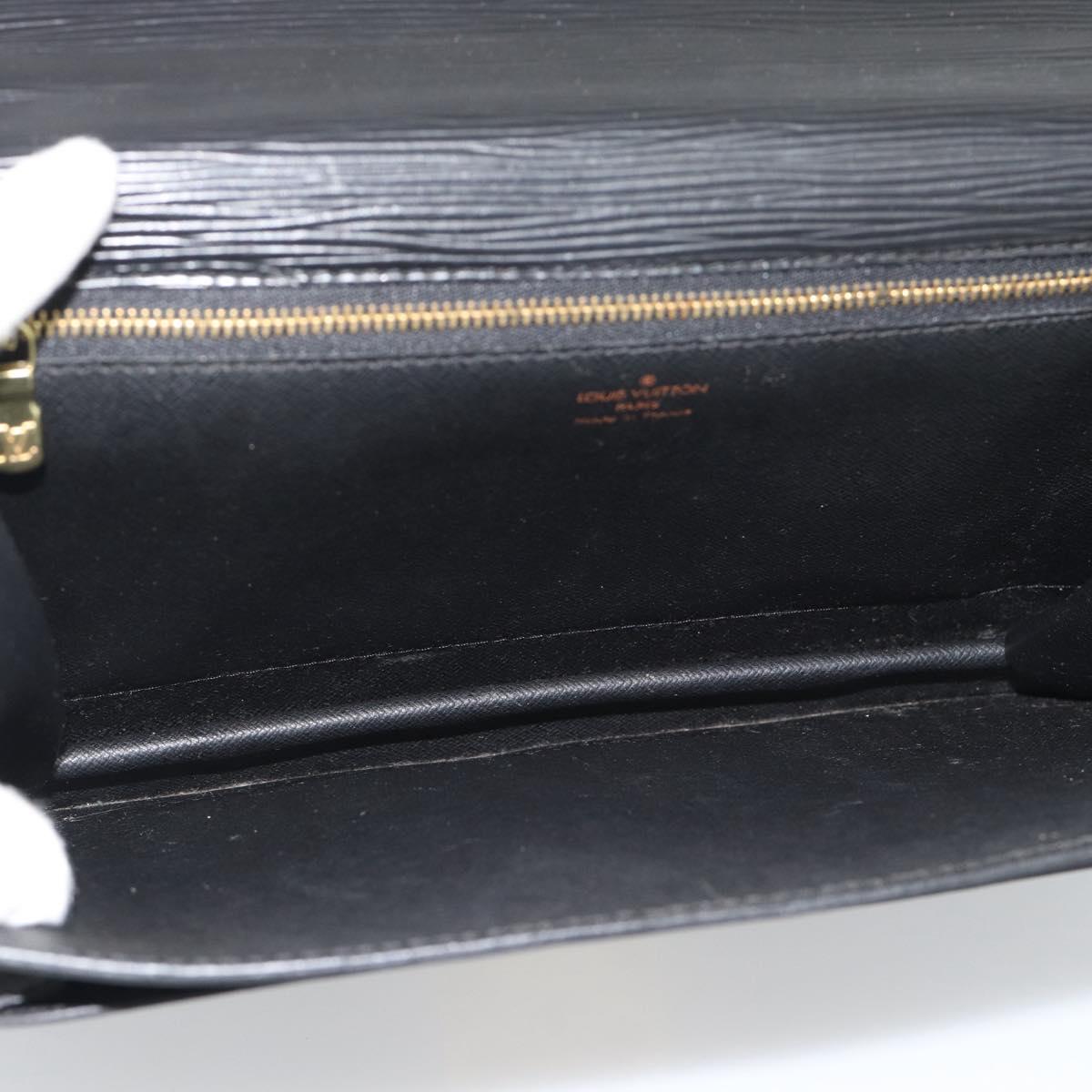 LOUIS VUITTON Epi Monceau 28 Hand Bag Black M52122 LV Auth BA14189