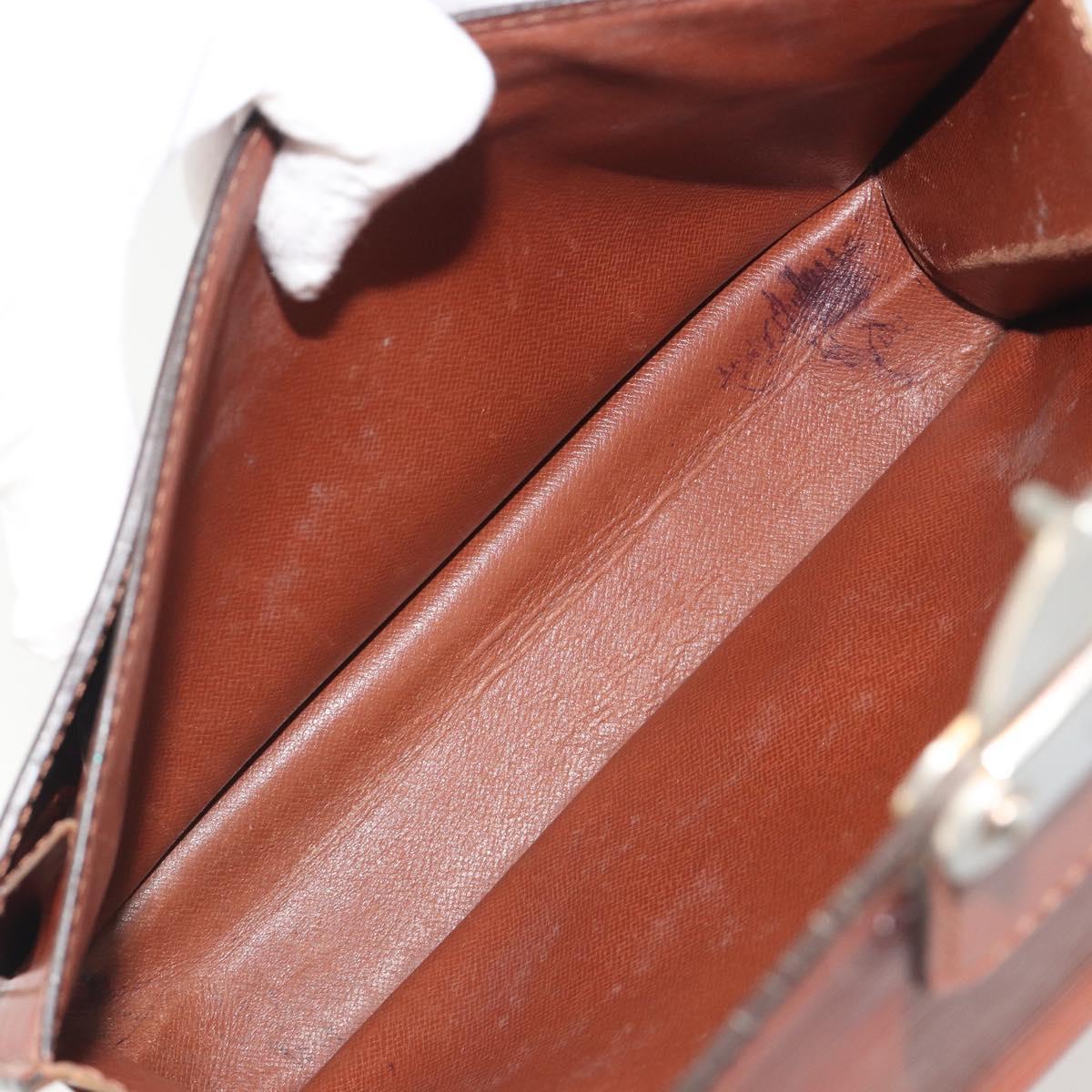 LOUIS VUITTON Epi Sellier Dragonne Clutch Bag Brown M52613 LV Auth BA14195