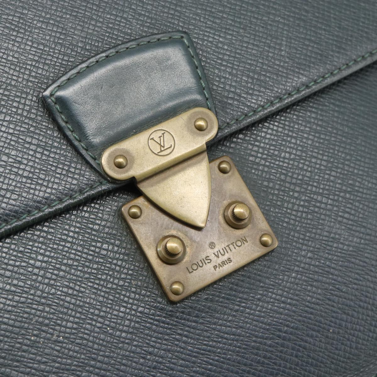 LOUIS VUITTON Taiga Pochette Kourad Clutch Bag Epicea M30194 LV Auth BA14197
