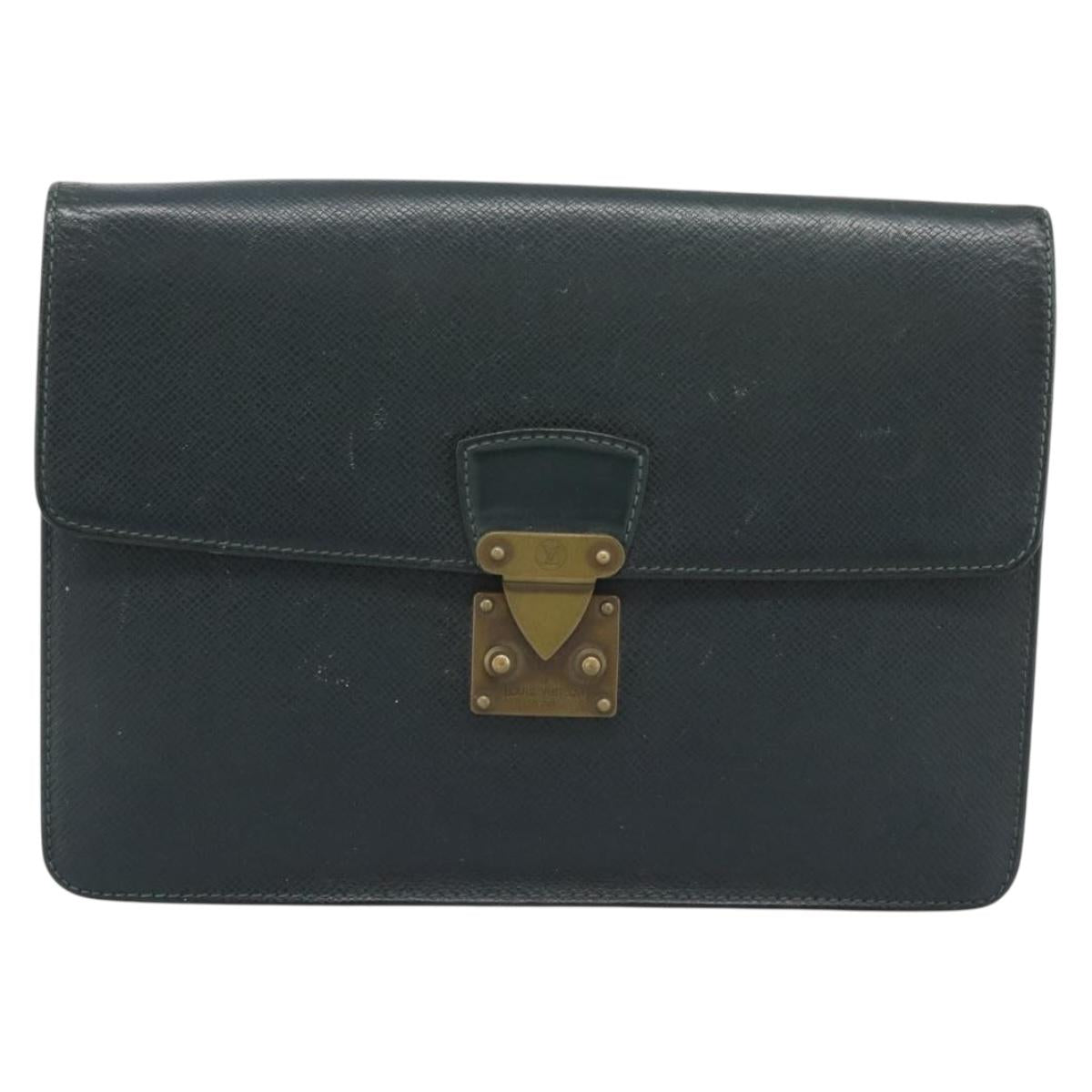 LOUIS VUITTON Taiga Pochette Kourad Clutch Bag Epicea M30194 LV Auth BA14197