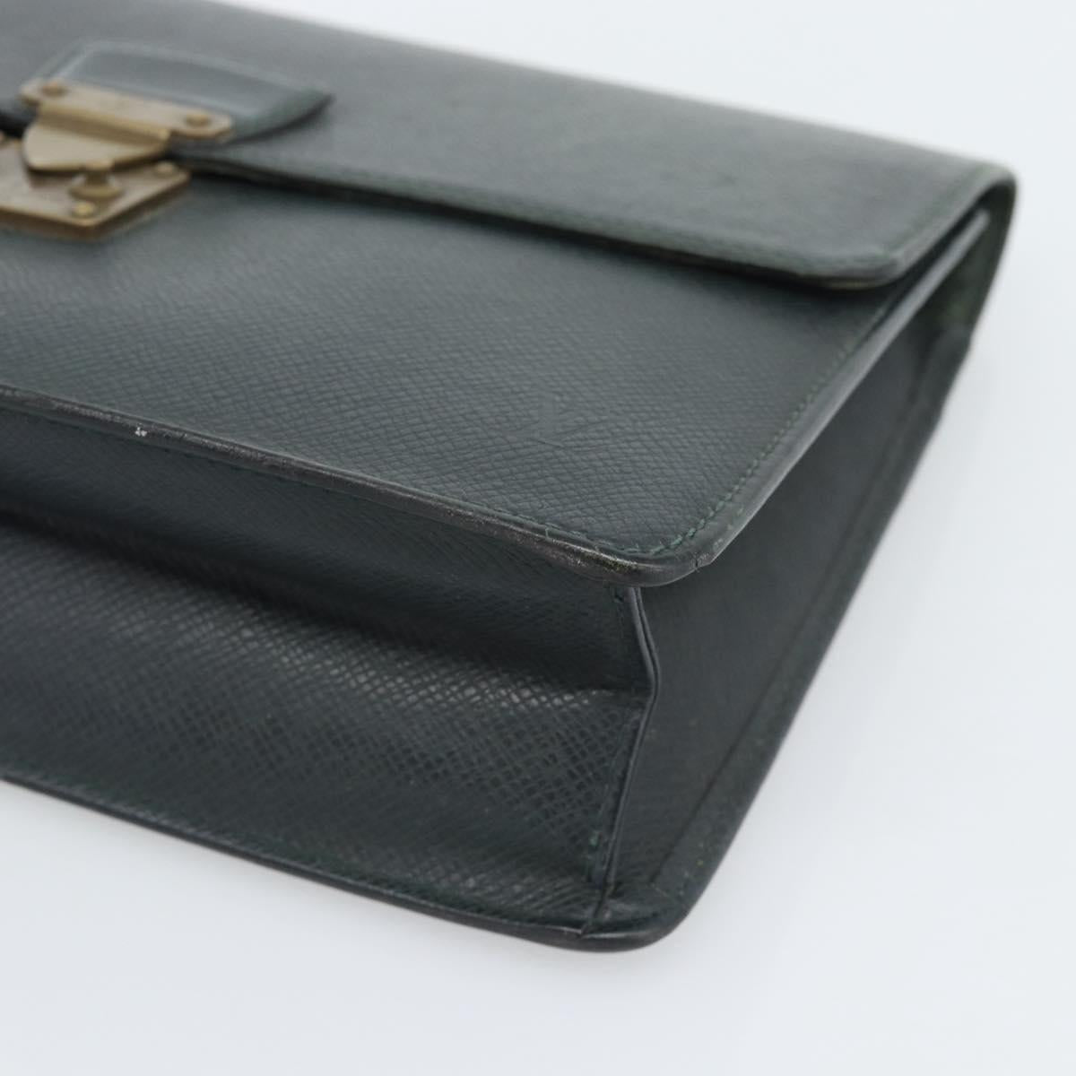 LOUIS VUITTON Taiga Pochette Kourad Clutch Bag Epicea M30194 LV Auth BA14197