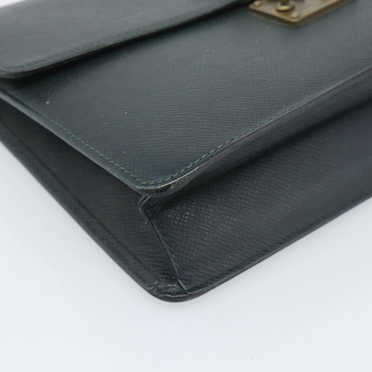 LOUIS VUITTON Taiga Pochette Kourad Clutch Bag Epicea M30194 LV Auth BA14197