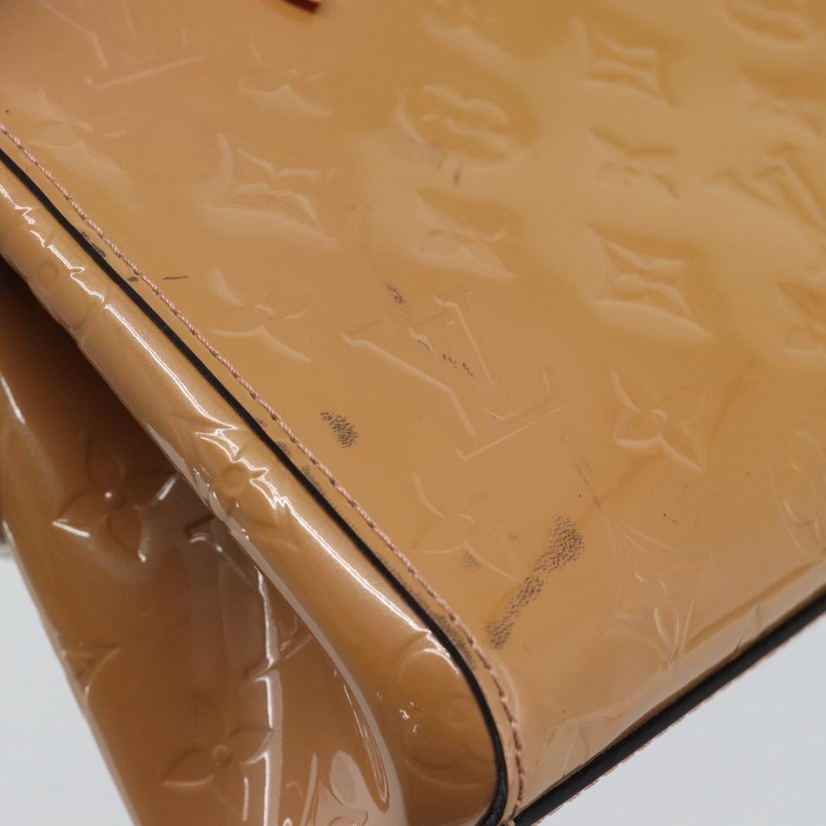 LOUIS VUITTON Monogram Vernis Catalina BB Rose Velours M90015 LV Auth BA14198
