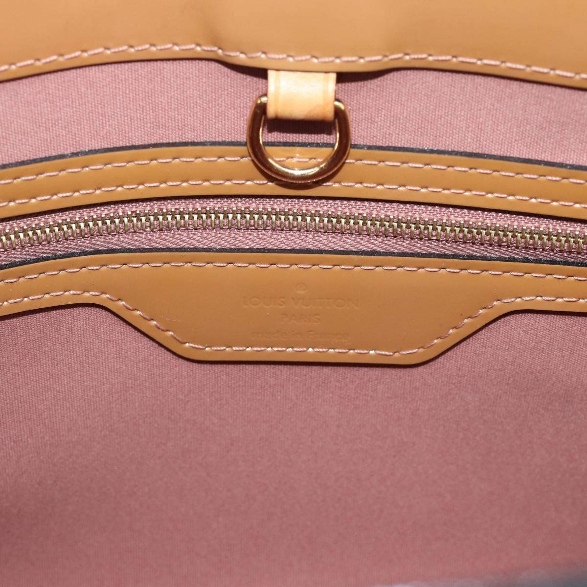 LOUIS VUITTON Monogram Vernis Catalina BB Rose Velours M90015 LV Auth BA14198