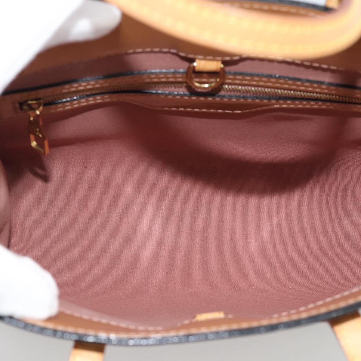 LOUIS VUITTON Monogram Vernis Catalina BB Rose Velours M90015 LV Auth BA14198