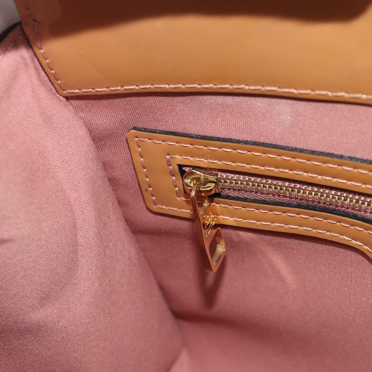 LOUIS VUITTON Monogram Vernis Catalina BB Rose Velours M90015 LV Auth BA14198