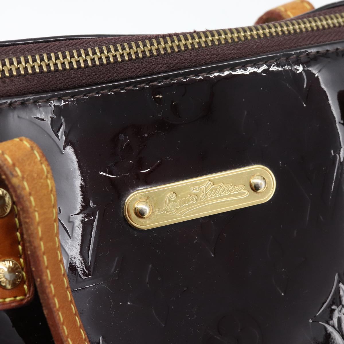 LOUIS VUITTON Monogram Vernis Bellevue GM Tote Bag Amarante M93589 Auth BA14199