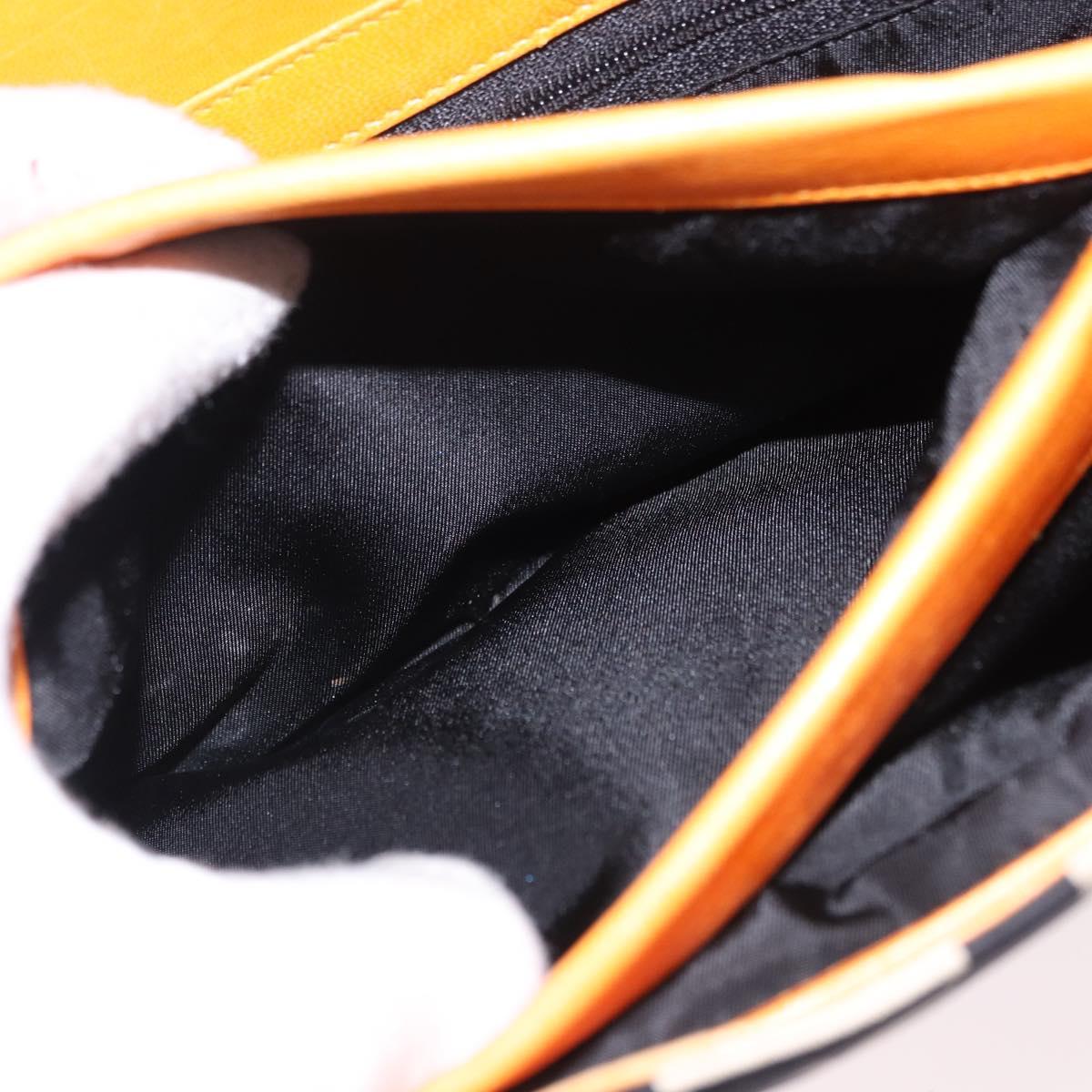 BVLGARI Logo Mania Tote Bag Nylon Black Orange Auth BA14208