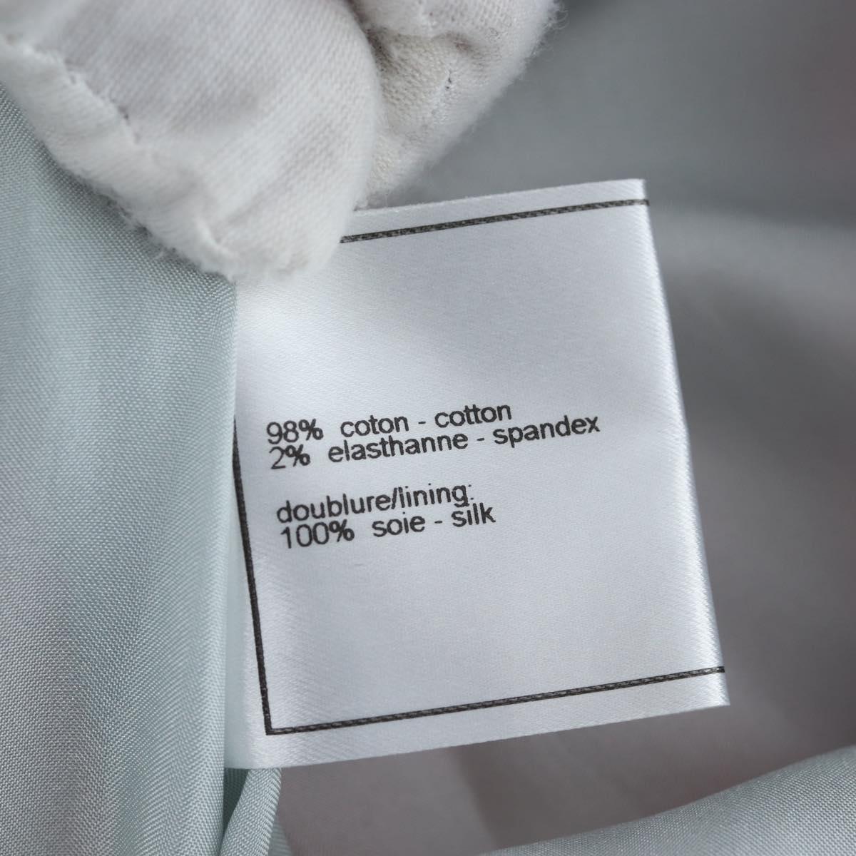 CHANEL Skirt Setup Jacket Cotton Pink CC Auth BA14218SM