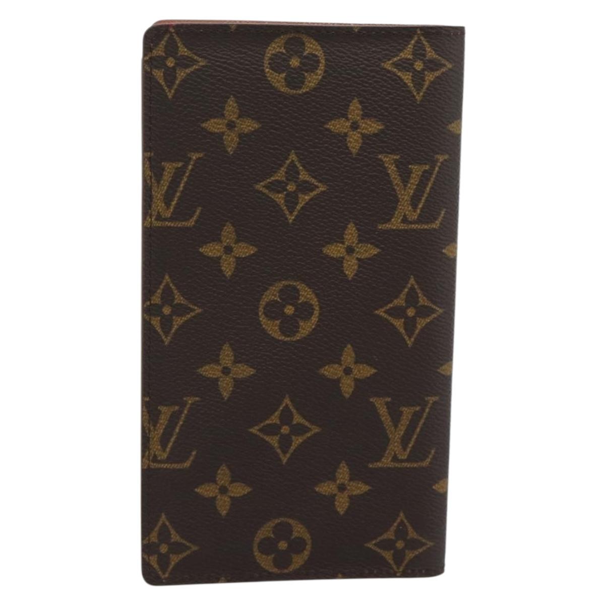 LOUIS VUITTON Monogram Porte Valeurs Cartes Credit Wallet M61823 LV Auth BA14220
