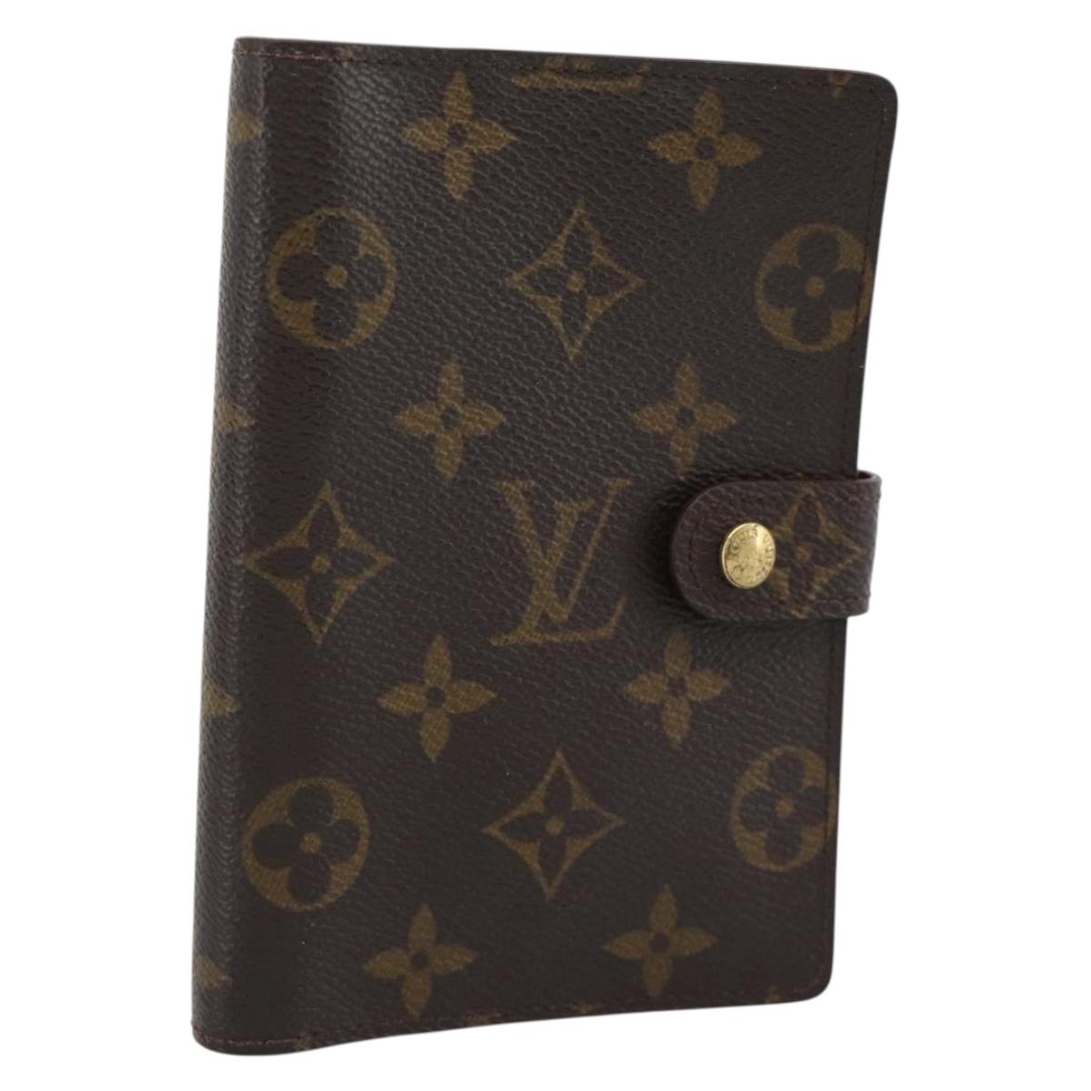 LOUIS VUITTON Monogram Agenda PM Day Planner Cover R20005 LV Auth BA14221