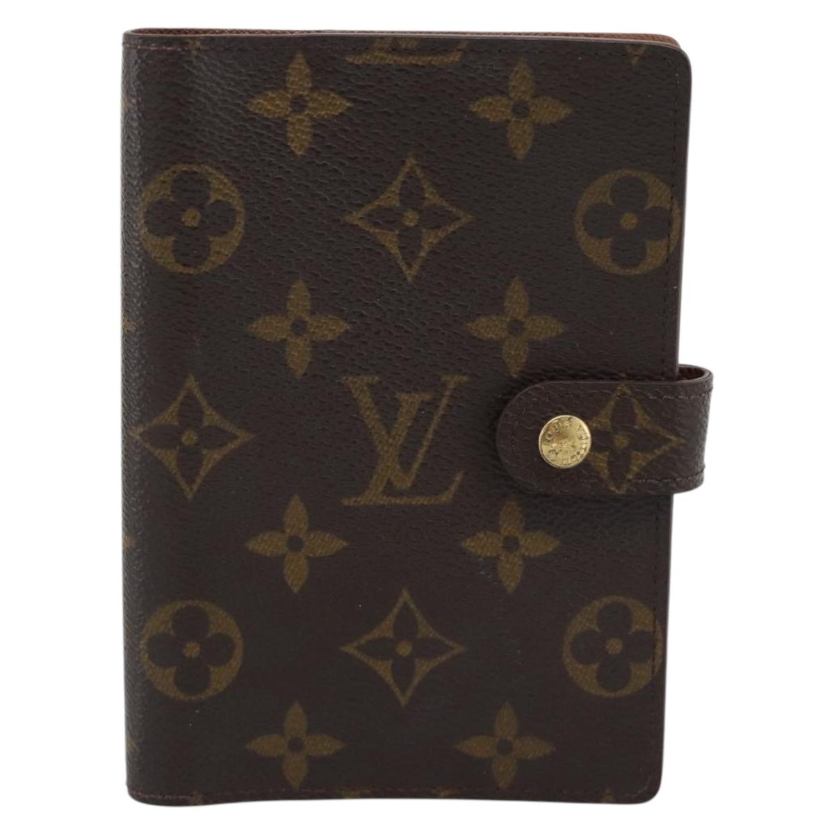 LOUIS VUITTON Monogram Agenda PM Day Planner Cover R20005 LV Auth BA14221