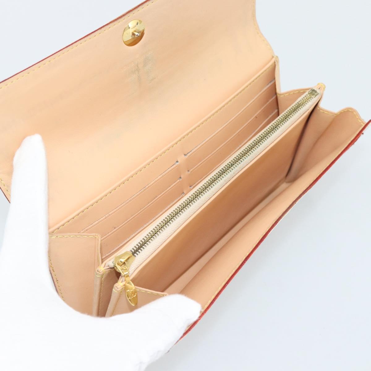 LOUIS VUITTON Monogram Multicolor Portefeiulle Sarah White M93532 Auth BA14224