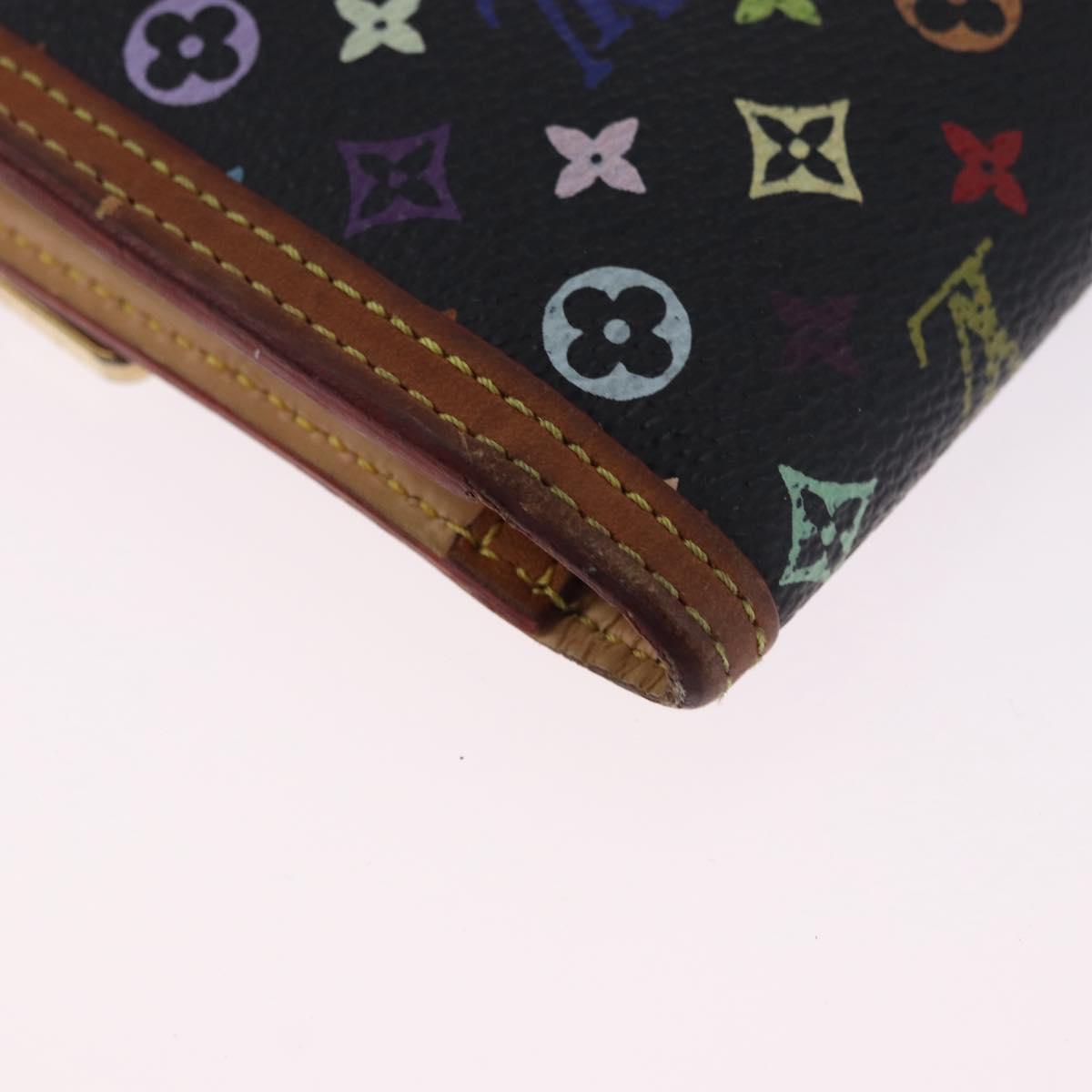 LOUIS VUITTON Monogram Multicolor Porte Tresor International M92658 Auth BA14226