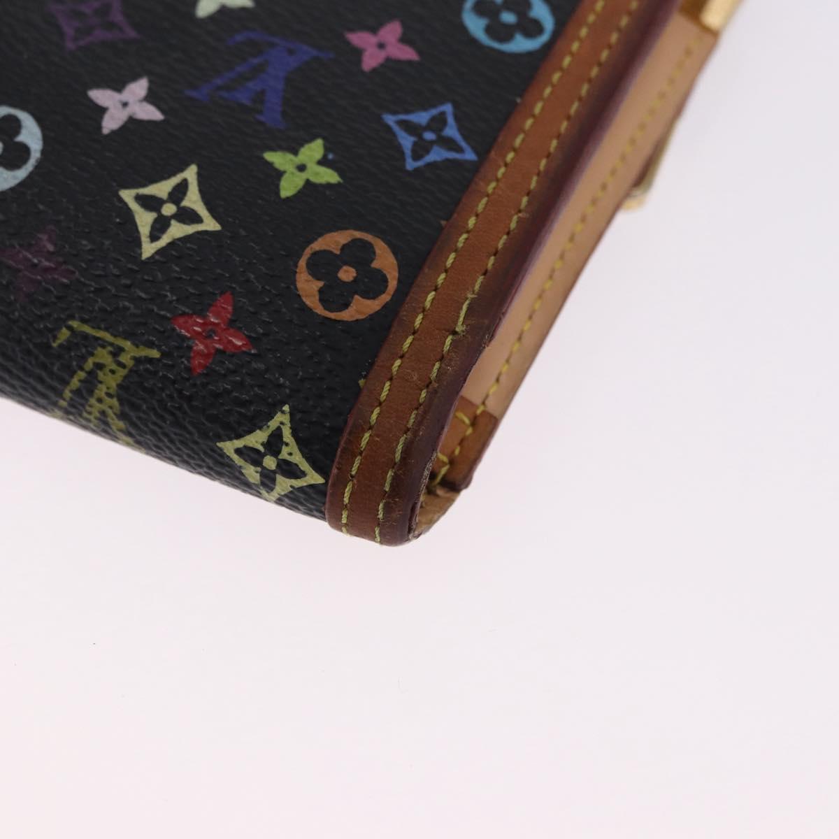LOUIS VUITTON Monogram Multicolor Porte Tresor International M92658 Auth BA14226