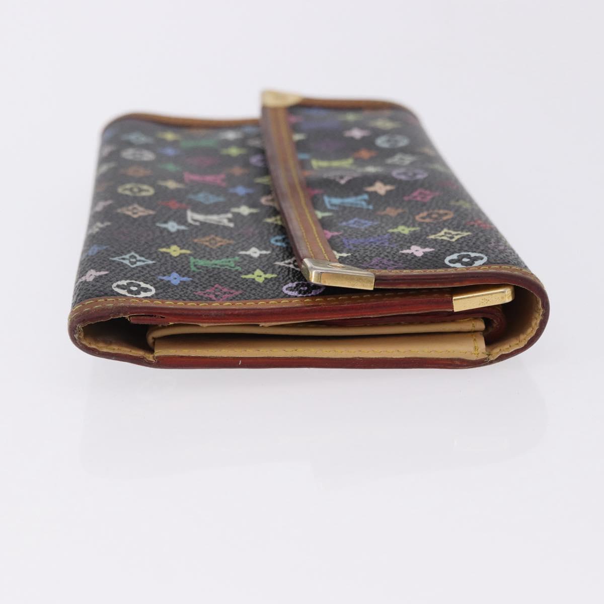 LOUIS VUITTON Monogram Multicolor Porte Tresor International M92658 Auth BA14226