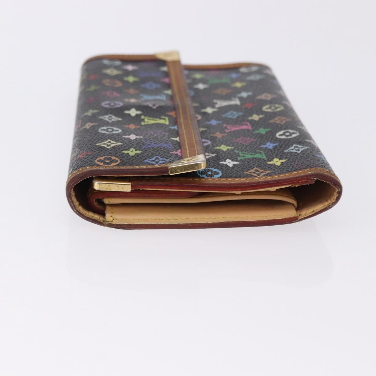 LOUIS VUITTON Monogram Multicolor Porte Tresor International M92658 Auth BA14226