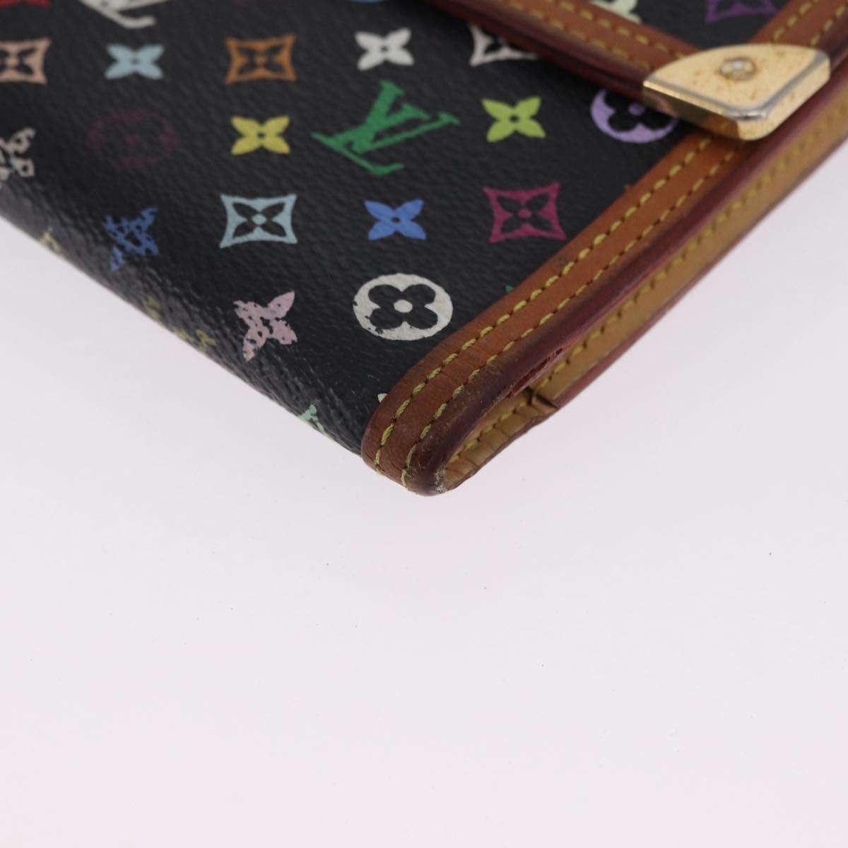 LOUIS VUITTON Monogram Multicolor Porte Tresor International M92658 Auth BA14226