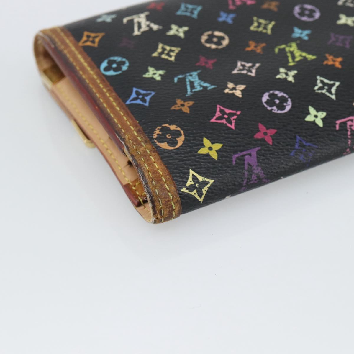 LOUIS VUITTON Monogram Multicolor Porte Tresor International M92658 Auth BA14227