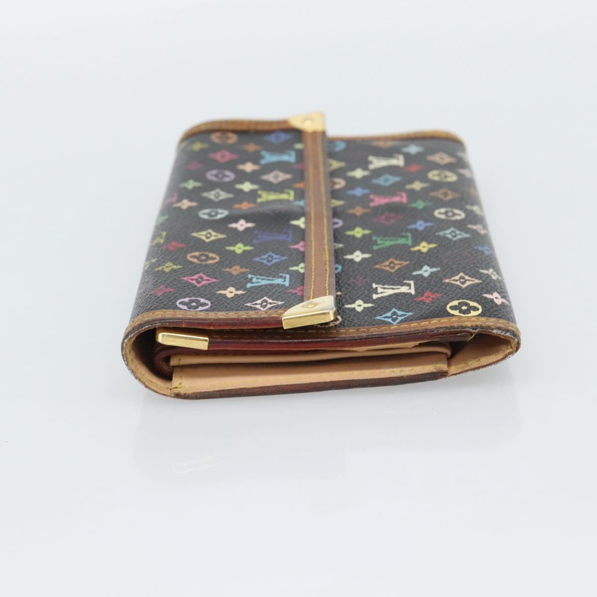 LOUIS VUITTON Monogram Multicolor Porte Tresor International M92658 Auth BA14227
