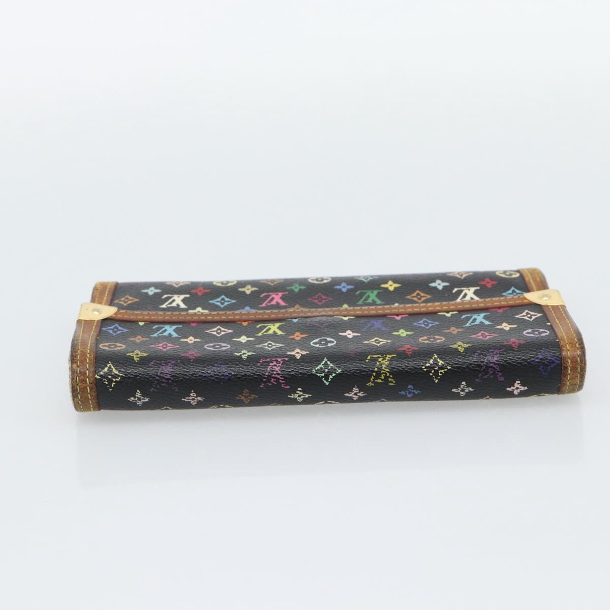 LOUIS VUITTON Monogram Multicolor Porte Tresor International M92658 Auth BA14227