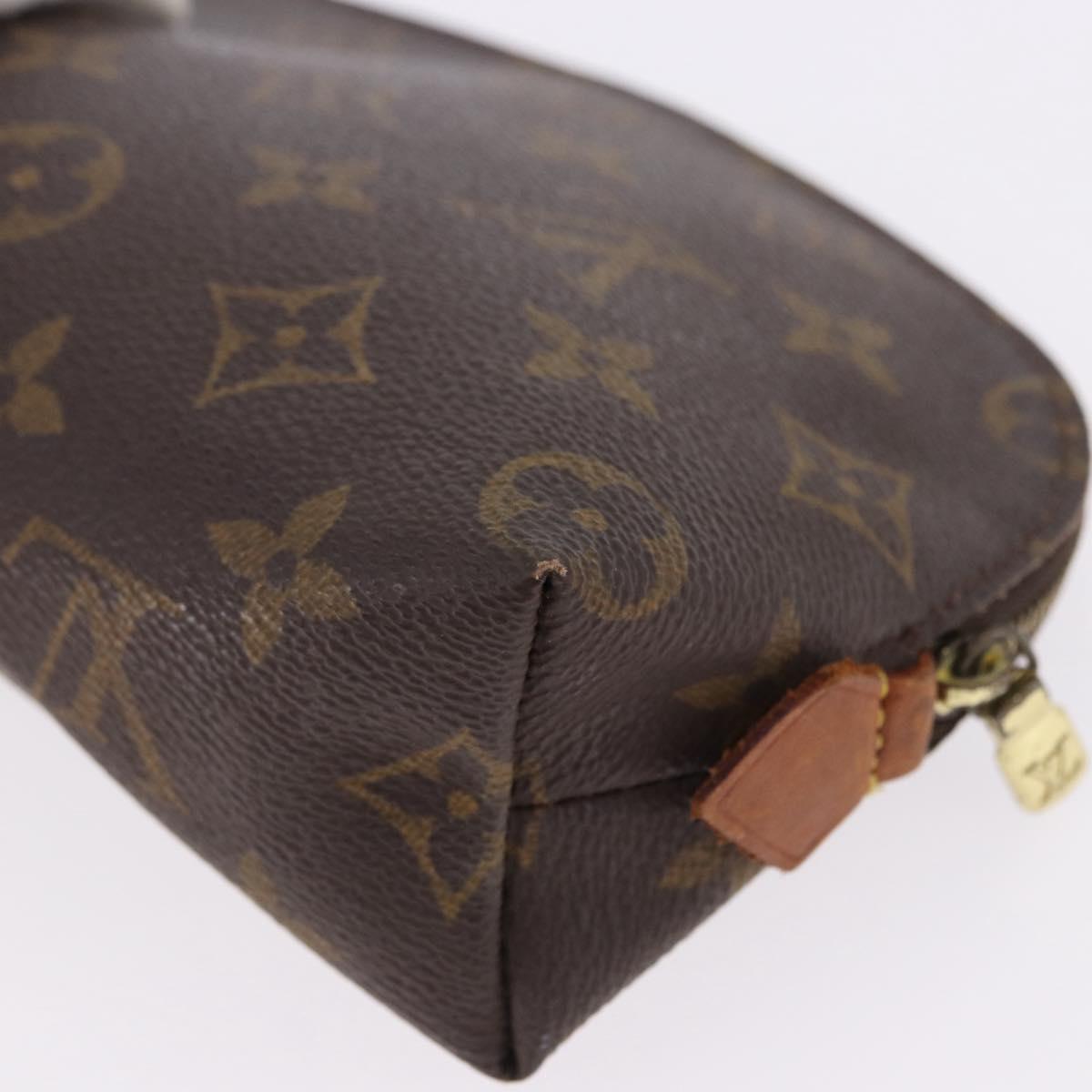 LOUIS VUITTON Monogram Pochette Cosmetic PM Cosmetic Pouch M47515 Auth BA14231