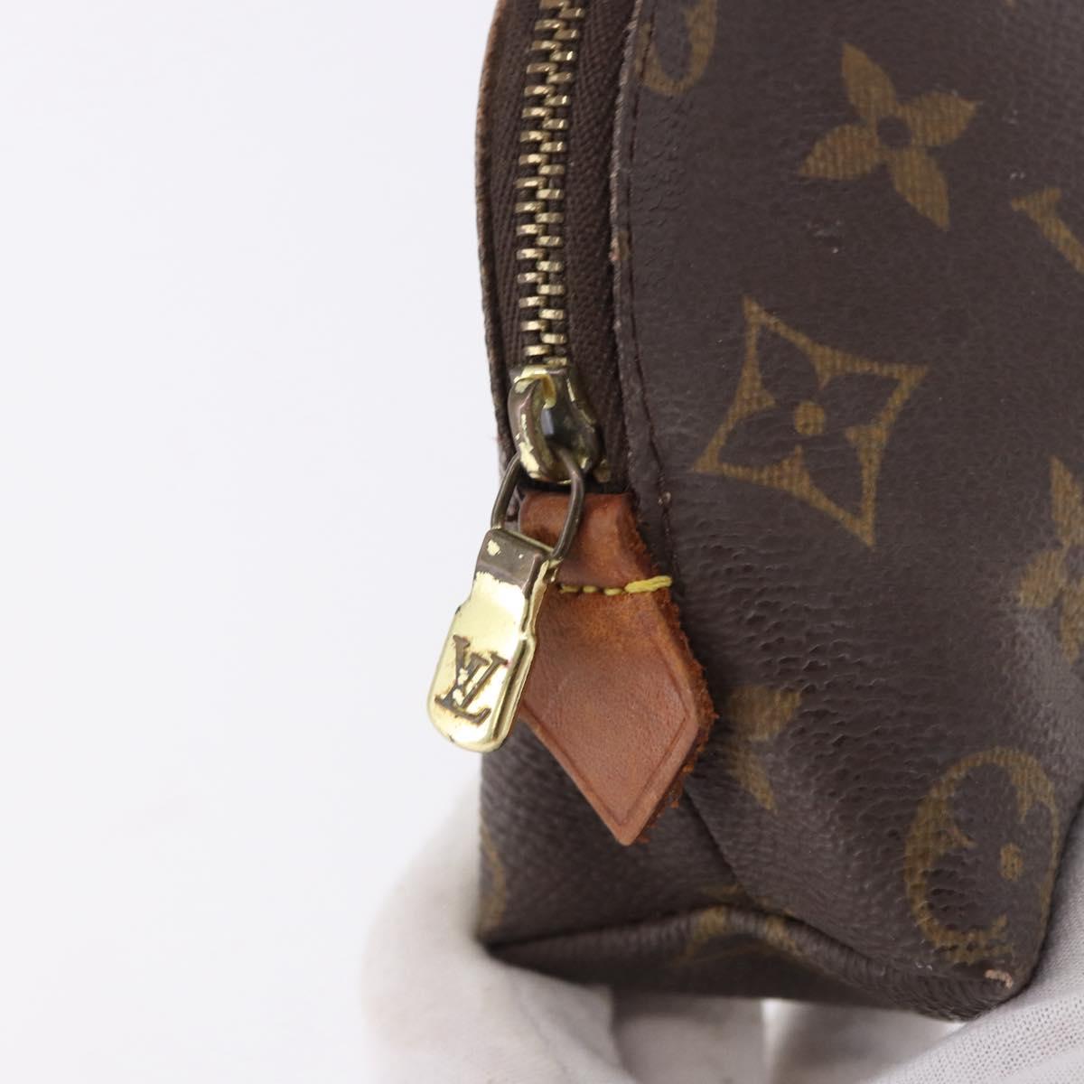 LOUIS VUITTON Monogram Pochette Cosmetic PM Cosmetic Pouch M47515 Auth BA14231