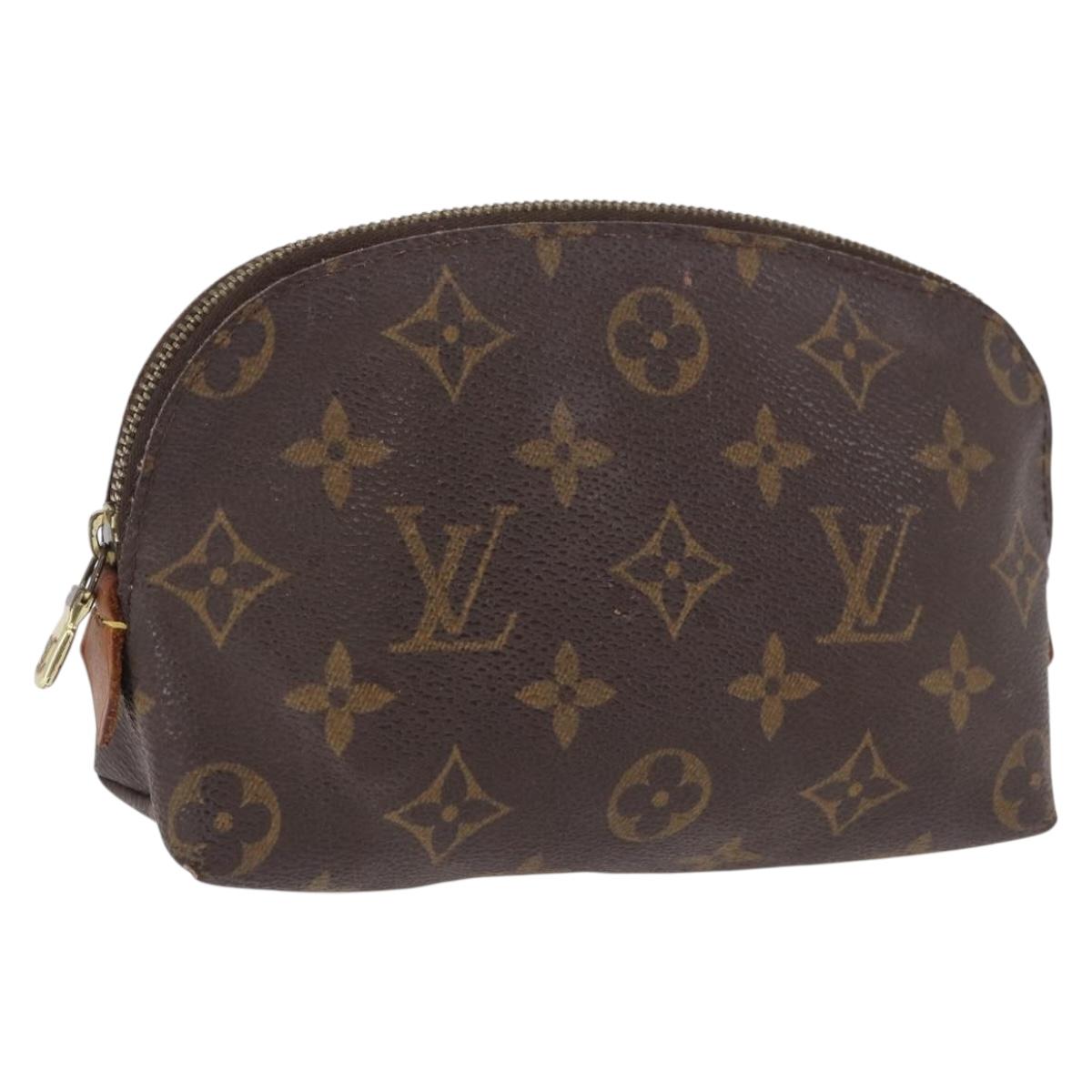LOUIS VUITTON Monogram Pochette Cosmetic PM Cosmetic Pouch M47515 Auth BA14231