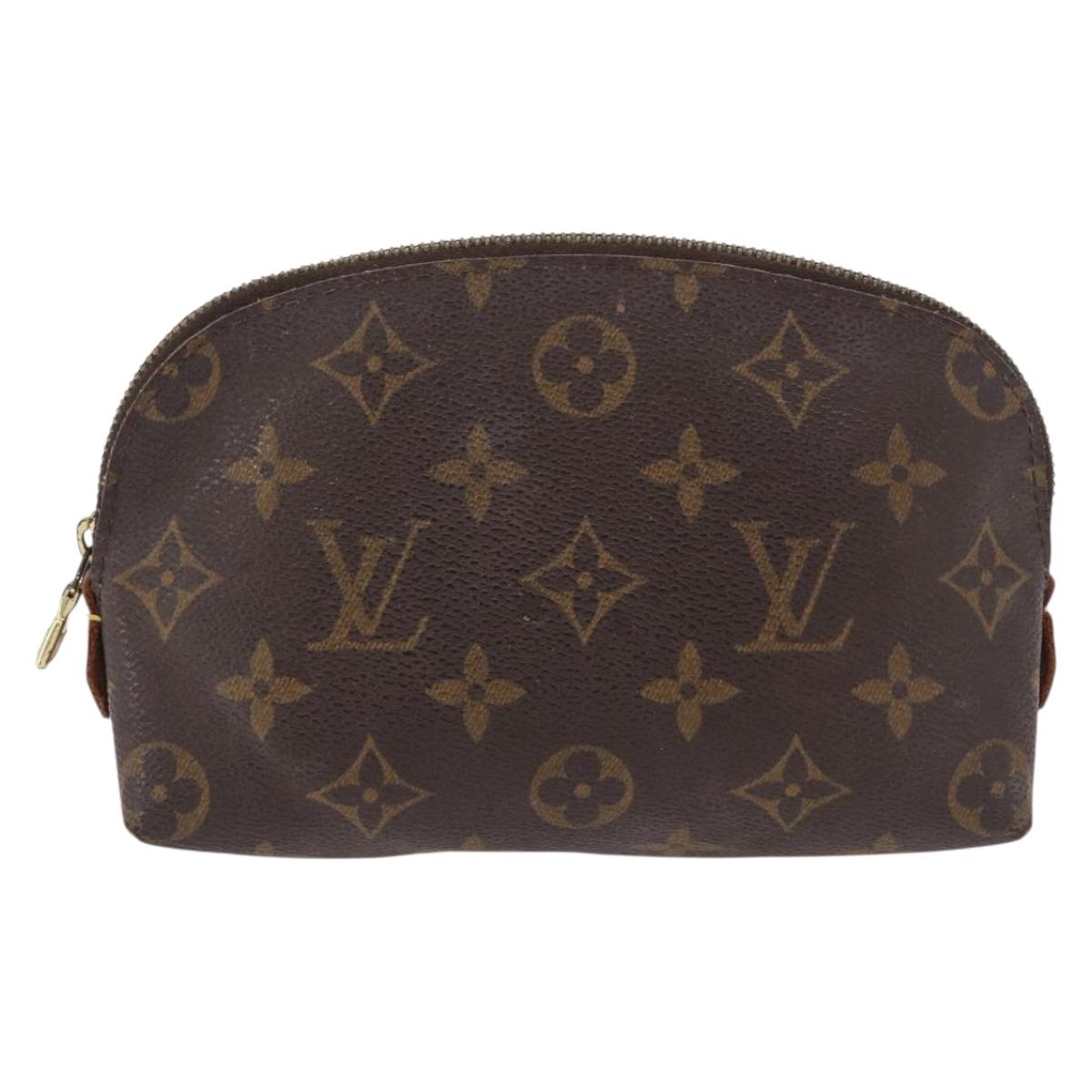 LOUIS VUITTON Monogram Pochette Cosmetic PM Cosmetic Pouch M47515 Auth BA14231