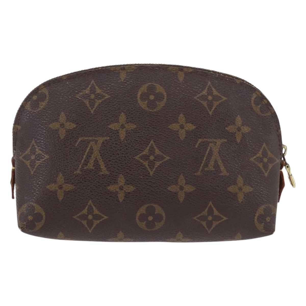 LOUIS VUITTON Monogram Pochette Cosmetic PM Cosmetic Pouch M47515 Auth BA14231