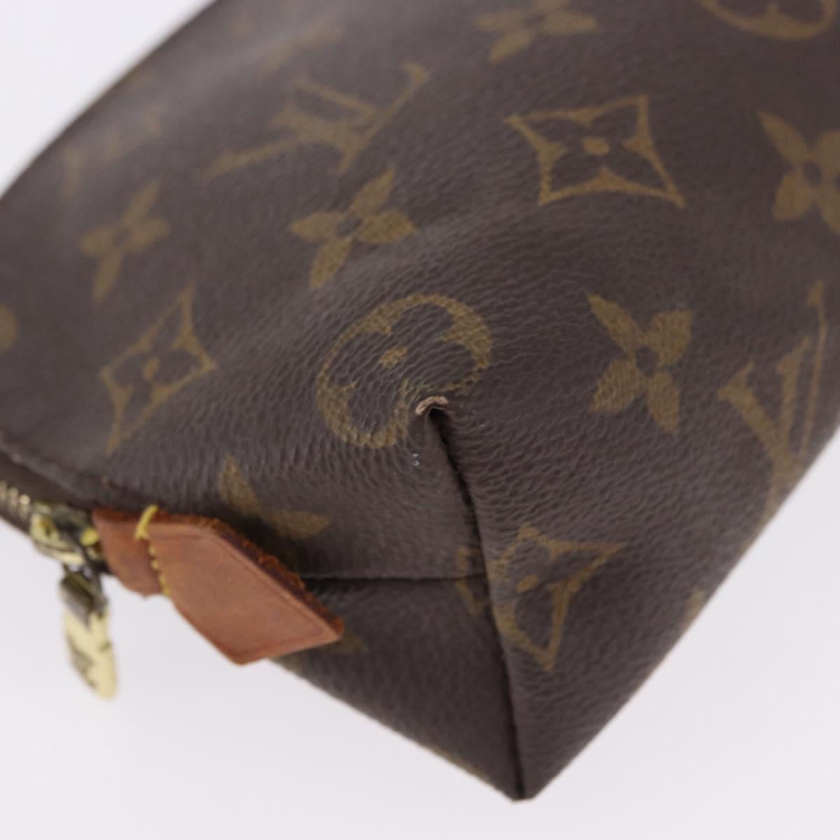 LOUIS VUITTON Monogram Pochette Cosmetic PM Cosmetic Pouch M47515 Auth BA14231