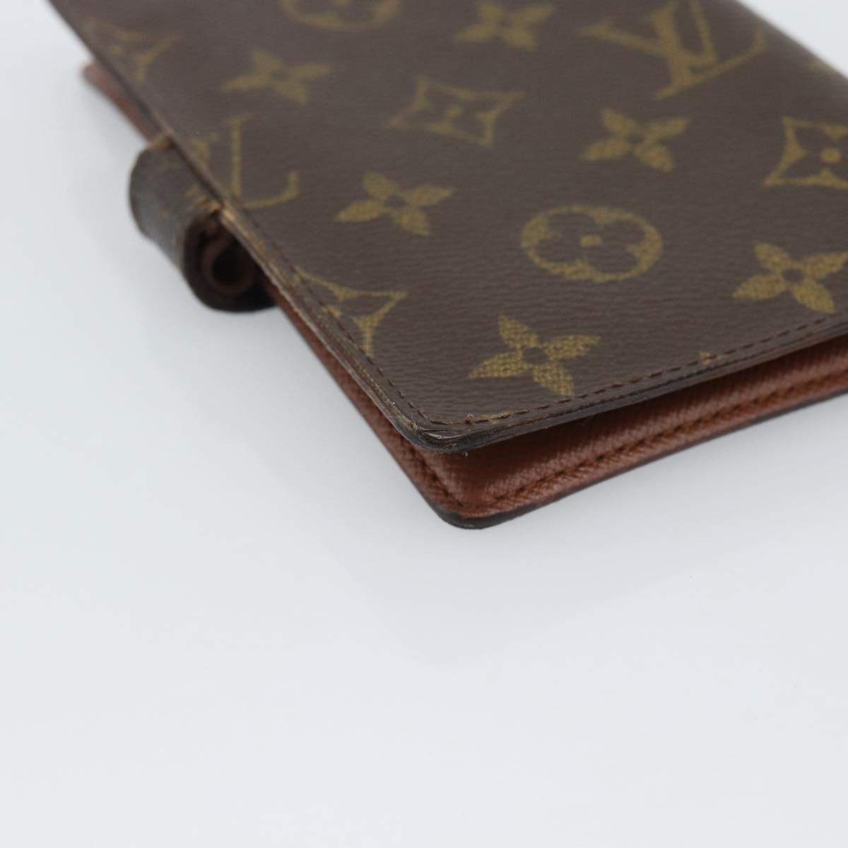 LOUIS VUITTON Monogram Agenda PM Day Planner Cover R20005 LV Auth BA14234
