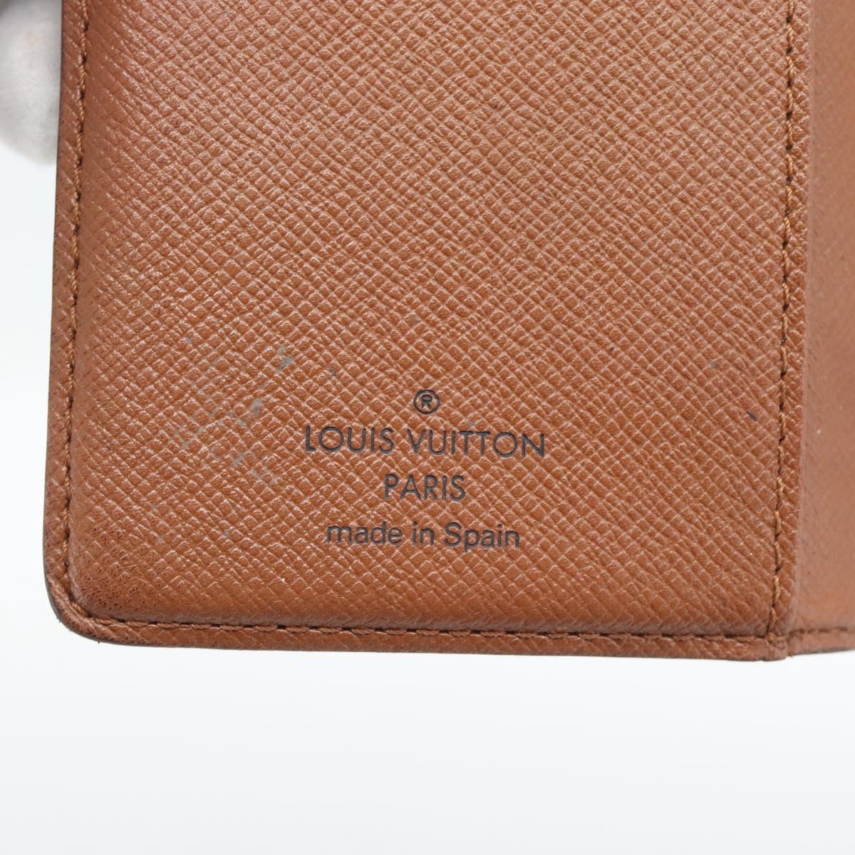 LOUIS VUITTON Monogram Agenda PM Day Planner Cover R20005 LV Auth BA14234