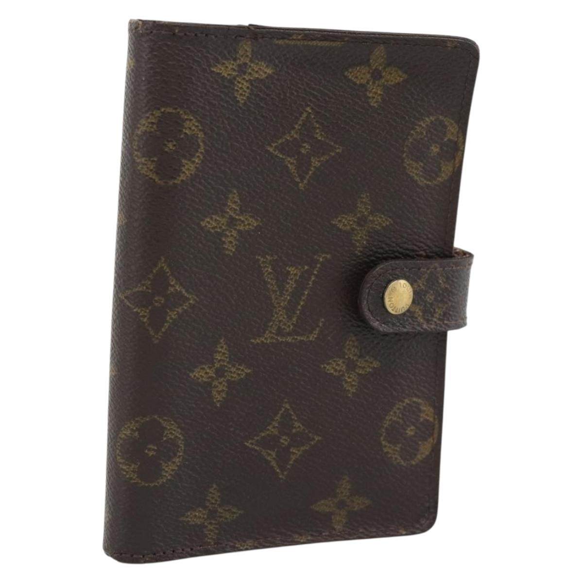 LOUIS VUITTON Monogram Agenda PM Day Planner Cover R20005 LV Auth BA14234