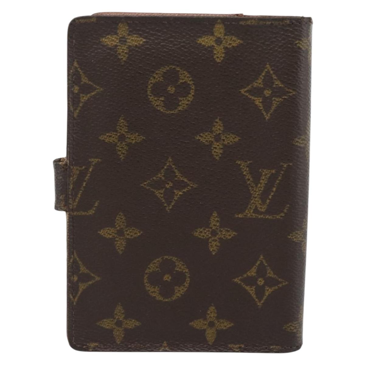 LOUIS VUITTON Monogram Agenda PM Day Planner Cover R20005 LV Auth BA14234