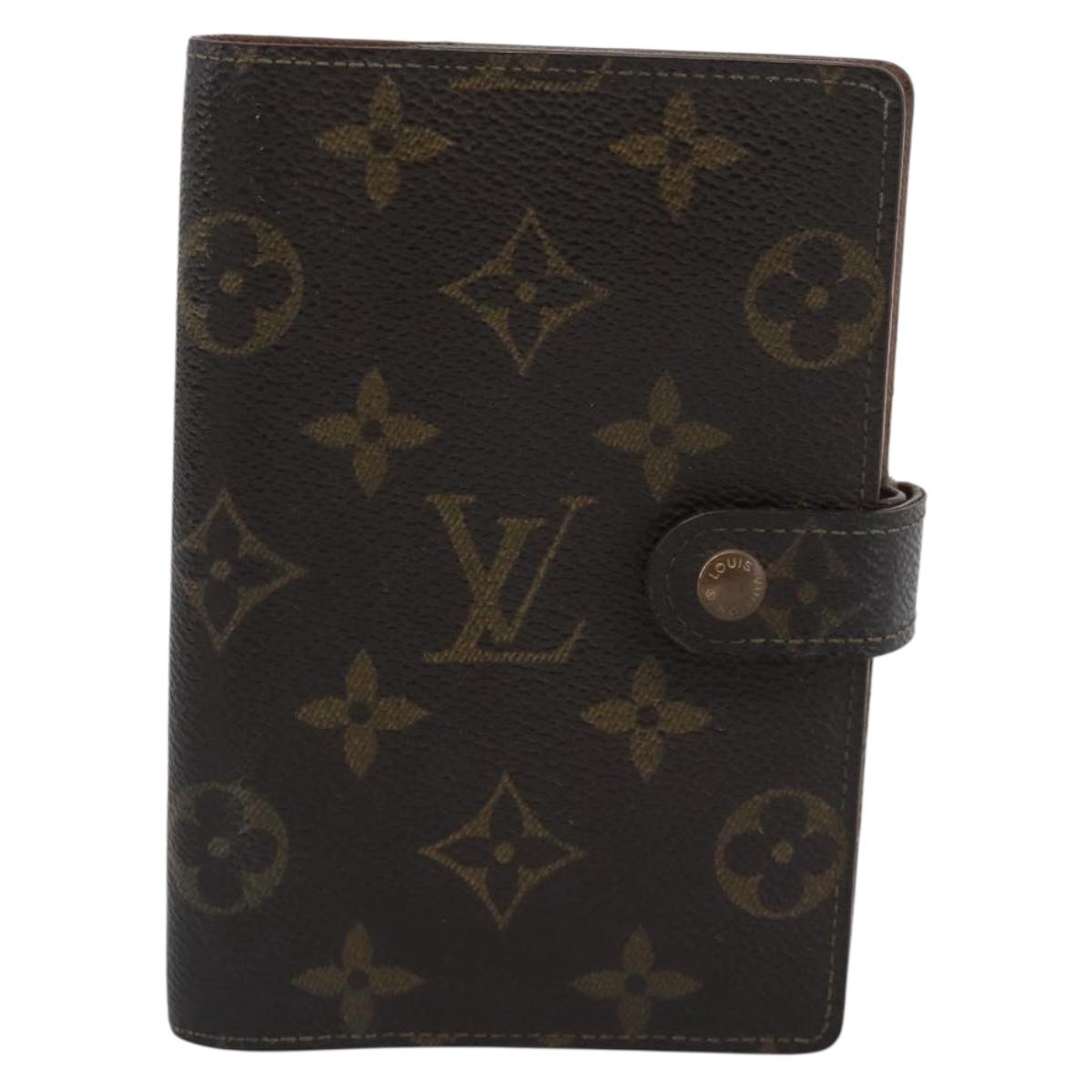 LOUIS VUITTON Monogram Agenda PM Day Planner Cover R20005 LV Auth BA14235
