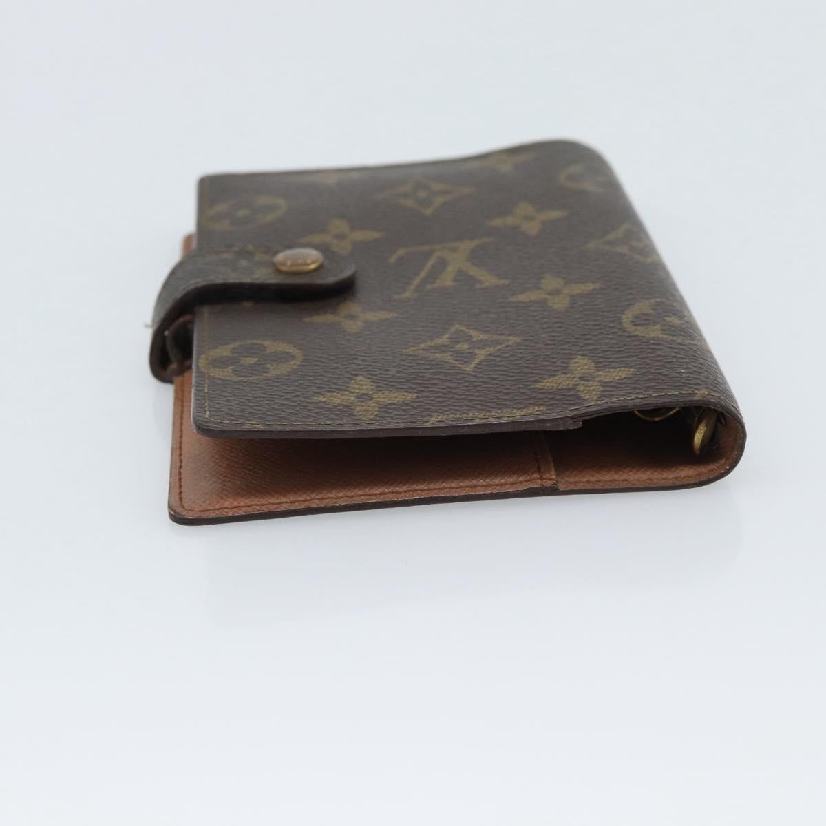 LOUIS VUITTON Monogram Agenda PM Day Planner Cover R20005 LV Auth BA14235