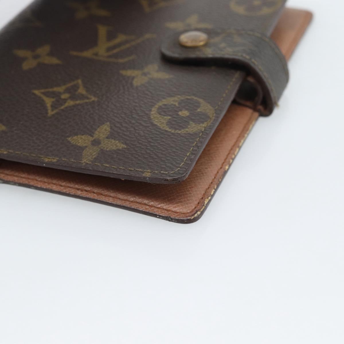LOUIS VUITTON Monogram Agenda PM Day Planner Cover R20005 LV Auth BA14235