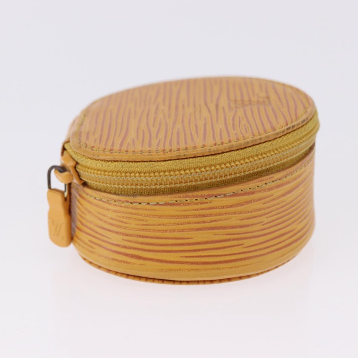 LOUIS VUITTON Epi Ecrin Bijou 8 Jewelry Box Yellow M48229 LV Auth BA14237