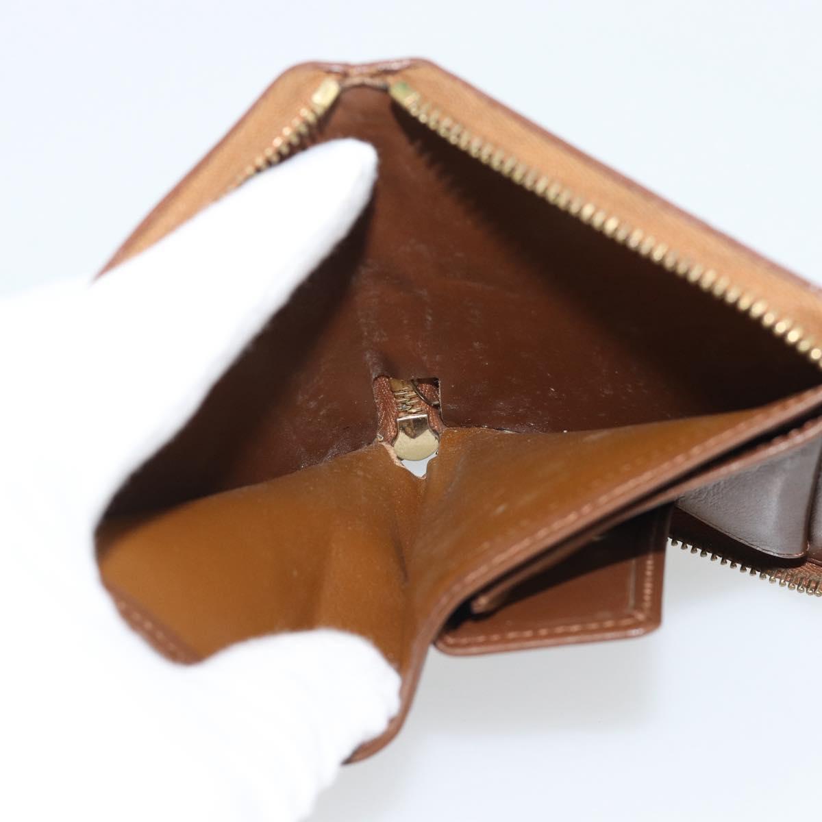 LOUIS VUITTON Monogram Vernis Bloom Wallet Bronze M91152 LV Auth BA14238