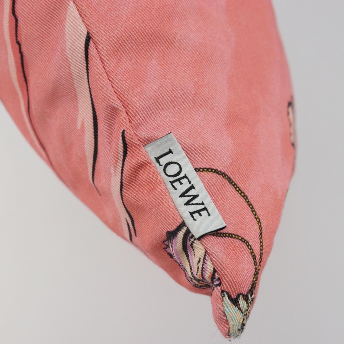 LOEWE Purse Hand Bag Canvas Pink Auth BA14239A