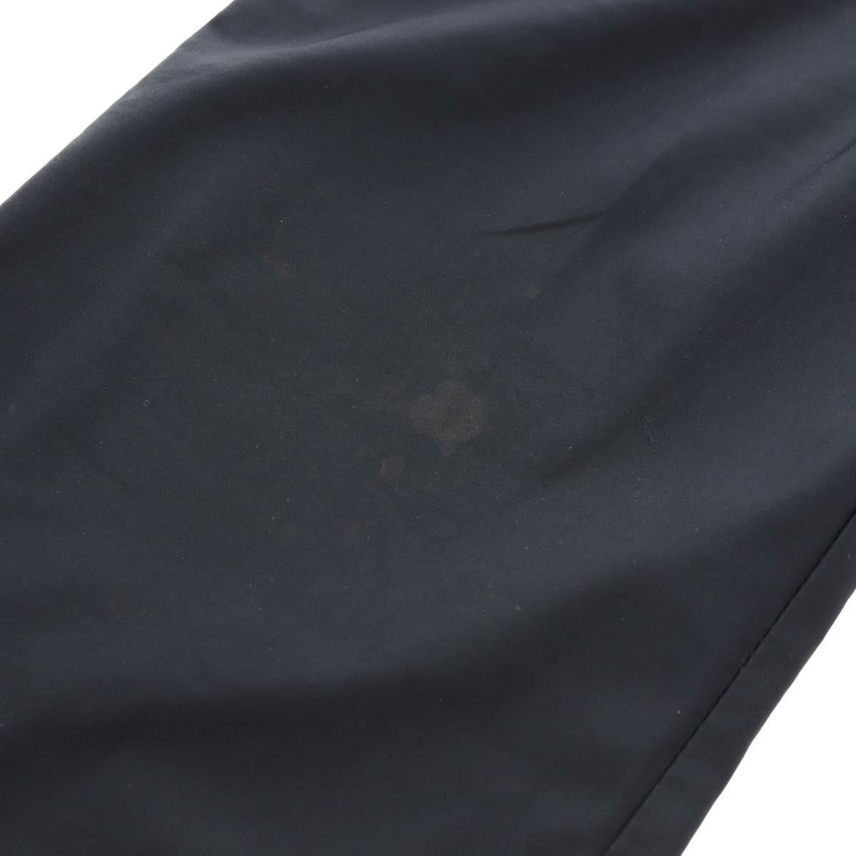CHANEL Pants Rayon Black CC Auth BA14244V