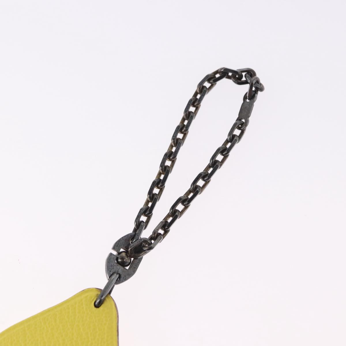HERMES Lemon Charm Leather Yellow Auth BA14245M