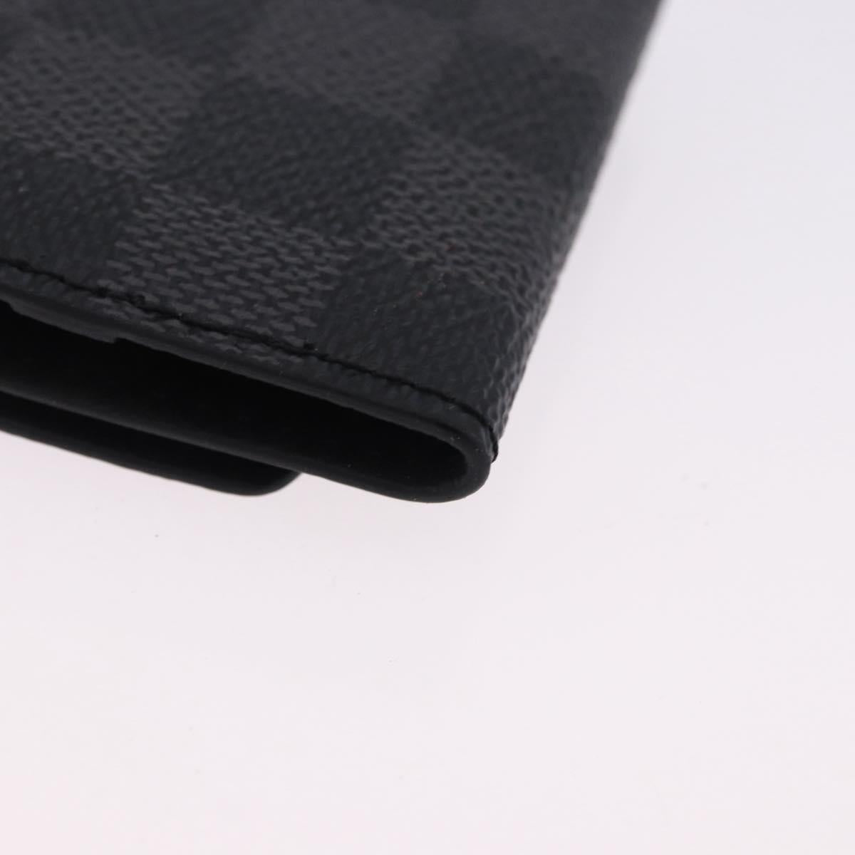 LOUIS VUITTON Damier Grafitte Bouton de Manchette Case Cuff Case LV Auth BA14247