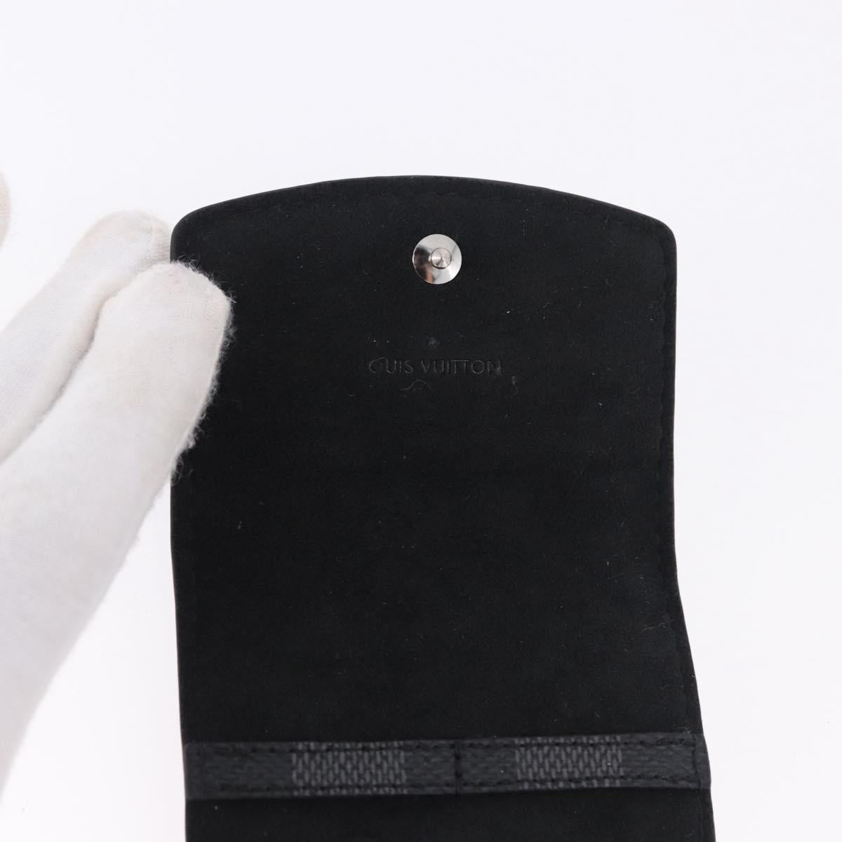 LOUIS VUITTON Damier Grafitte Bouton de Manchette Case Cuff Case LV Auth BA14247